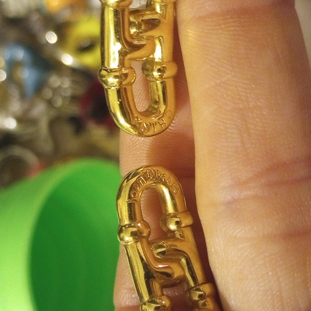 Joan Rivers Gold Chain Link Cuff Bracelet - Picture 5 of 5